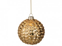 Декоративное изделие шар стеклянный диаметр=8 см. высота=9 см. цвет: золотой Dalian Hantai (D-862-108) 