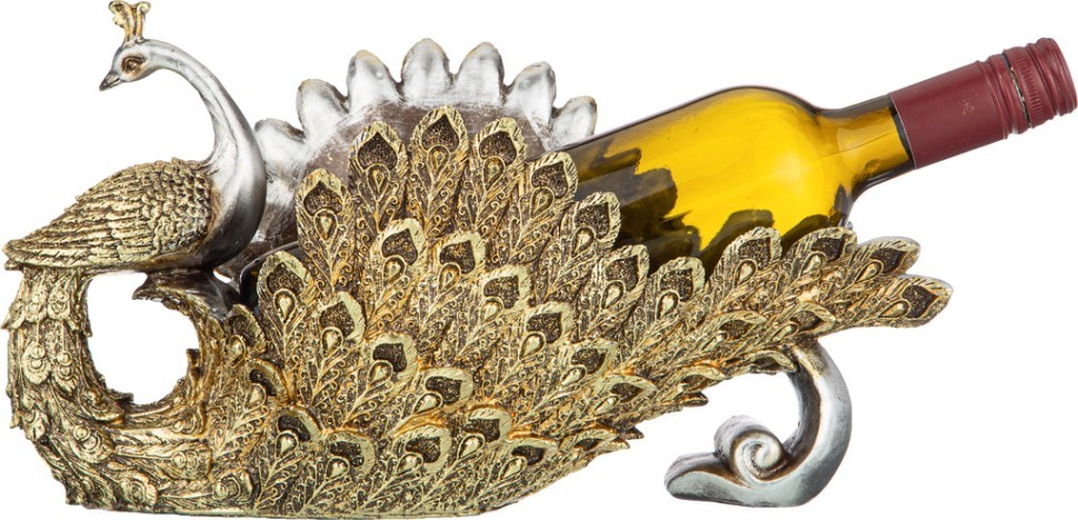 Подставка под бутылку "павлин" 34.5*14.5*18 см. серия "махараджи" Lefard (146-1492)
