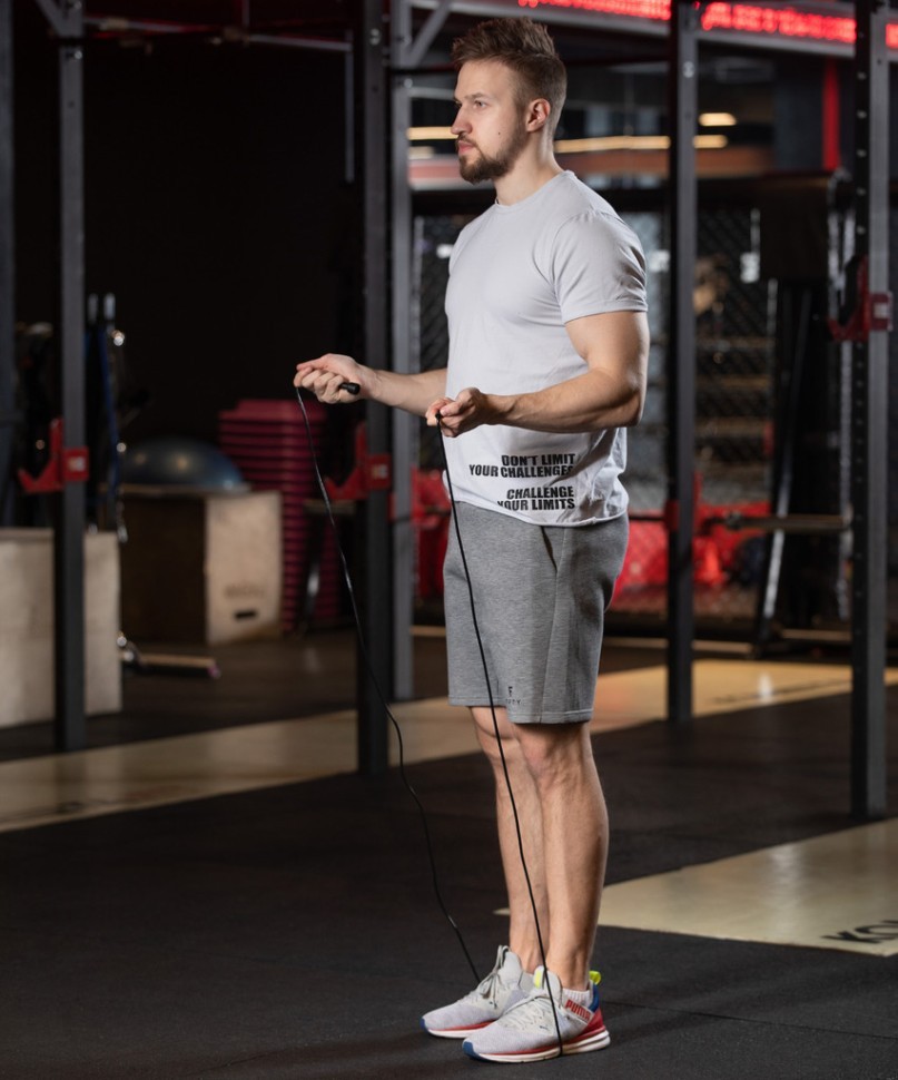 БЕЗ УПАКОВКИ Скакалка RP-101 черный, 3 м (2102834)