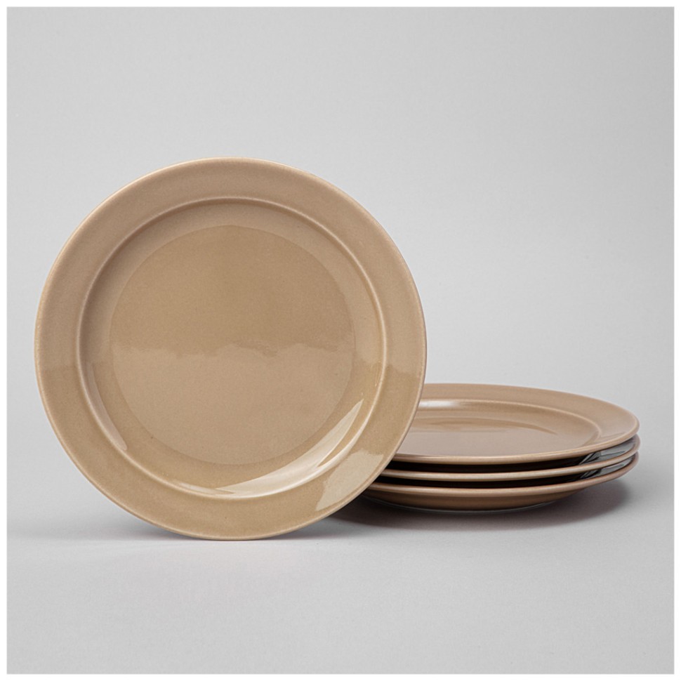 Набор тарелок десертных lefard tint 20 см (мокко) 4 шт. Lefard (48-835-3)