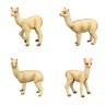 Набор фигурок животных серии "Мир диких животных": Семья альпака, 4 предмета (2 альпака и 2 детёныша альпака) (MM211-211)