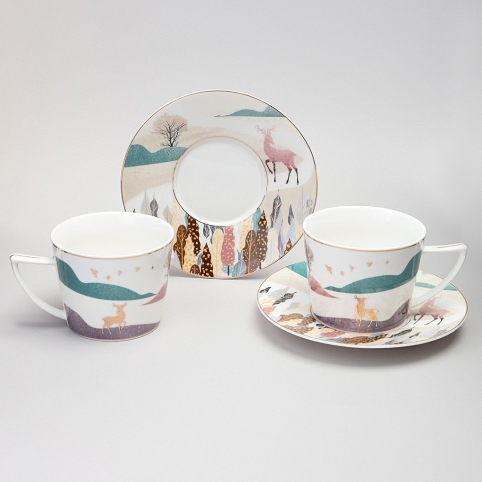 Чайный набор lefard "top style" на 2 пер. 4 пр. 250 мл Lefard (165-599)