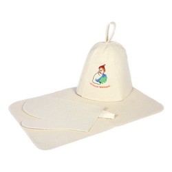 Набор для бани Банные Штучки (шапка, рукавица, коврик) 41085 (63606)