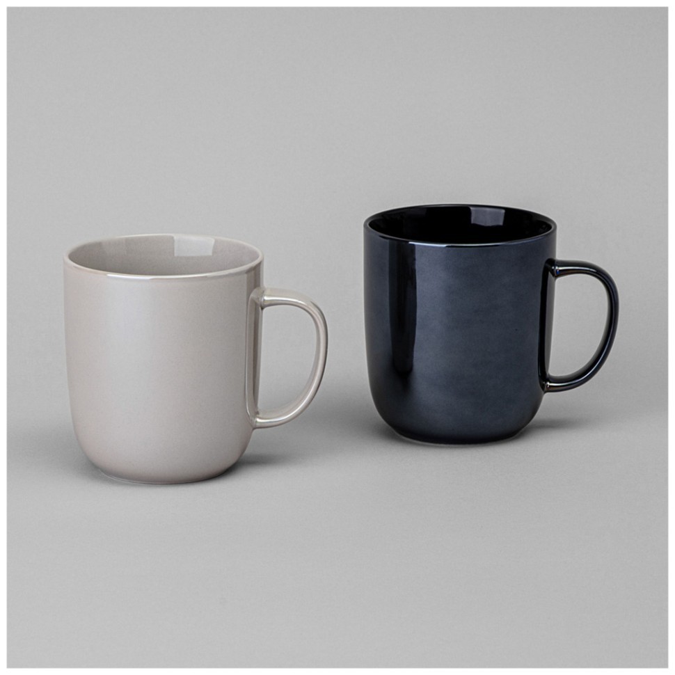 Набор кружек  bronco "gloss" 2 шт. 400 мл микс Bronco (407-137-1)