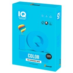 Бумага цветная для принтера IQ Color А4, 160 г/м2, 250 листов, светло-синяя, AB48 (65403)