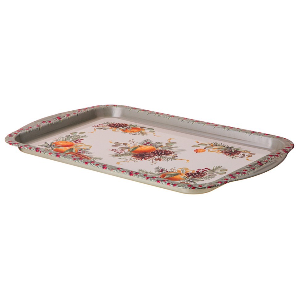 Поднос сервировочный agness "мандарин" прямоугольный 40*25*2 см (898-263) 