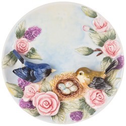 Тарелка декоративная lefard "птицы на ветке" 20,5*4 см Lefard (59-710)