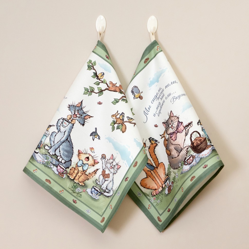 Набор полотенец из 2х шт "пальчики оближешь",40х60см, 100% хлопок Lefard (850-724-61)