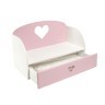 Диван – кровать "Сердце" Мини, цвет: розовый (PFD120-16M)