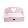 Диван – кровать "Сердце" Мини, цвет: розовый (PFD120-16M)