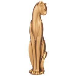 Фигурка декоративная "кошка"  н-21,5см,l-6см цвет: бронза с позолотой Lefard (169-880)
