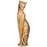 Фигурка декоративная "кошка"  н-21,5см,l-6см цвет: бронза с позолотой Lefard (169-880)