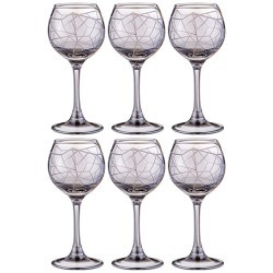 Набор рюмок из 6 шт "графика" графит 85 мл Lefard (194-950)