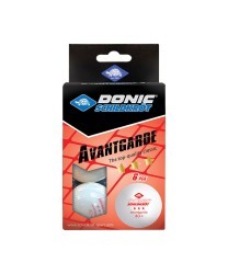 Мяч для настольного тенниса 3* Avantgarde, белый, 6 шт. (1035764)