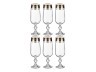 Набор бокалов для шампанского из 6 шт. "claudie / sterna" 180 мл. высота=17 см. CRYSTALITE (669-164)