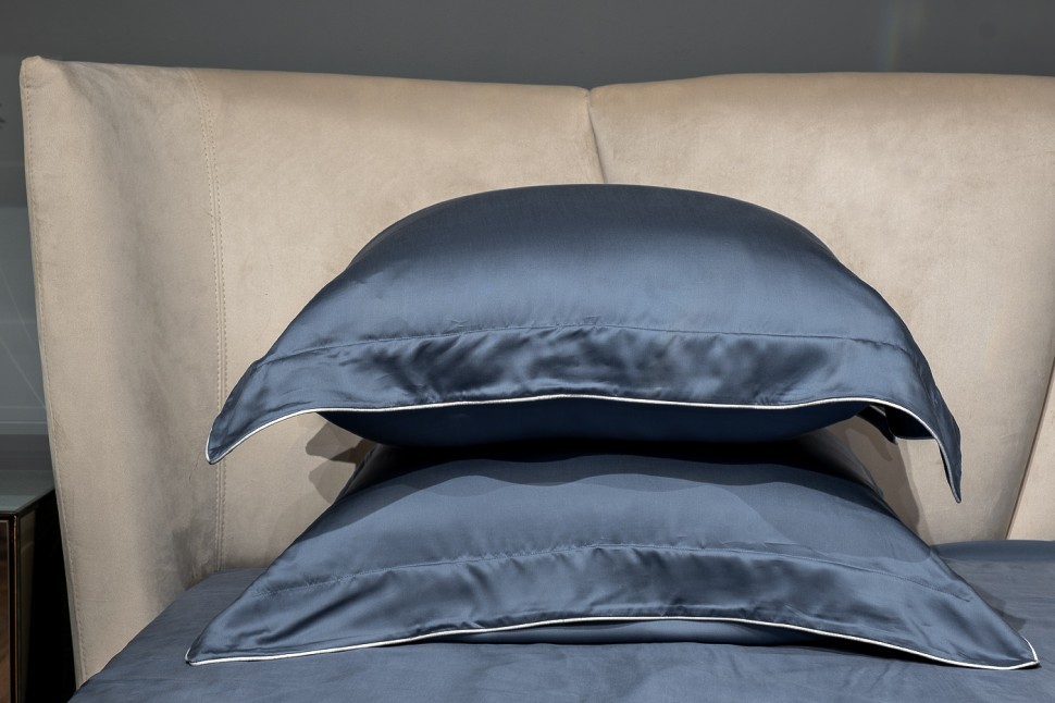 Комплект наволочек тенсель синий 70*70 (2шт) (TT-00014147)