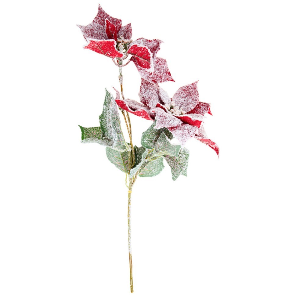 Цветок искусственный "пуансетия" длина=54 см. Lefard (210-215)