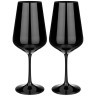 Набор бокалов из 2 штук "total  black" 450 мл высота 24 см Bohemia glass (674-749)
