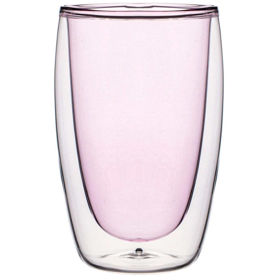 Стакан с двойными стенками "double-wall" 450 мл. диаметр=8,5 см. высота=14,5 см Agness (249-209)