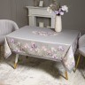 Скатерть "ирисы" 140х180см ,серый, 100% хлопок,твил пропитка Lefard (850-755-2)