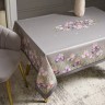 Скатерть "ирисы" 140х180см ,серый, 100% хлопок,твил пропитка Lefard (850-755-2)