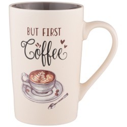 Кружка "but first coffee" 385 мл Lefard (260-956)