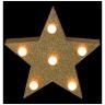 Фигурка с подсветкой "звезда" цвет: золото 16*3*16 см Lefard (854-018)