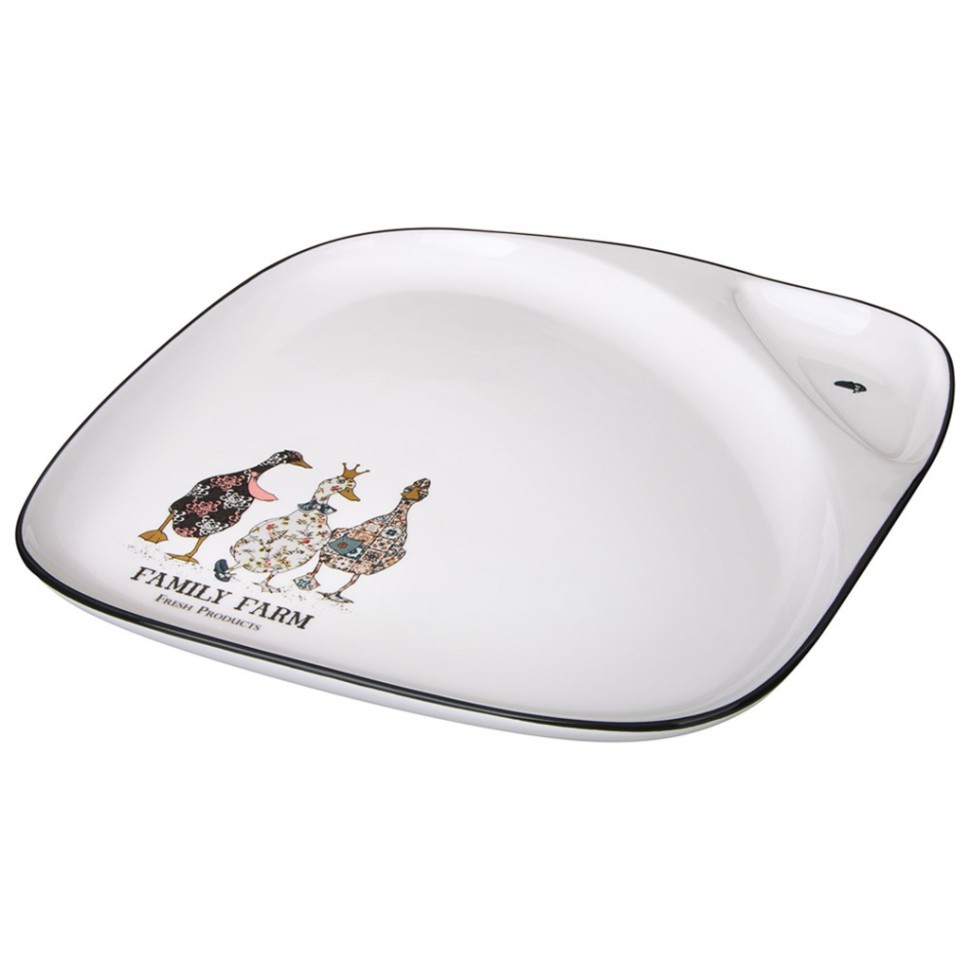 Тарелка обеденная lefard "family farm" 2 секции 26*2,5 см Lefard (263-1418)