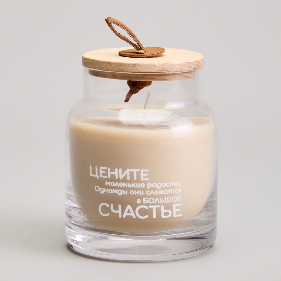 Свеча в баночке "nature" gingerbread man 8,5*10 см мал.= 6шт. Lefard (605-113)