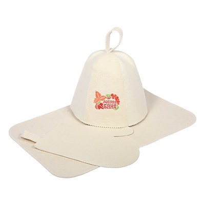 Набор для бани Банные Штучки (шапка, рукавица, коврик) 41090 (63609)