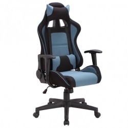 Кресло компьютерное Brabix GT Racer GM-100 ткань, черно-голубое 531818 (84657)