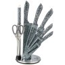 Набор ножей agness "монблан" с ножницами и мусатом на пластиковой подставке, 8 предметов Agness (911-673)