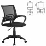 Кресло офисное Brabix Fly MG-396 тсетка/ткань черное 532083 (1) (72991)
