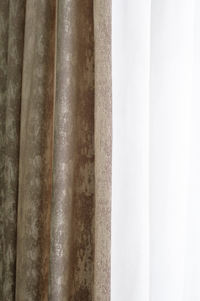 Портьера HOUSTON бежевый 275*260см (TT-00016083)