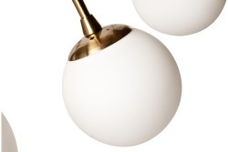 Лампа потолочная латунь,стекло молоч.d.80*h.51см (TT-00005234)
