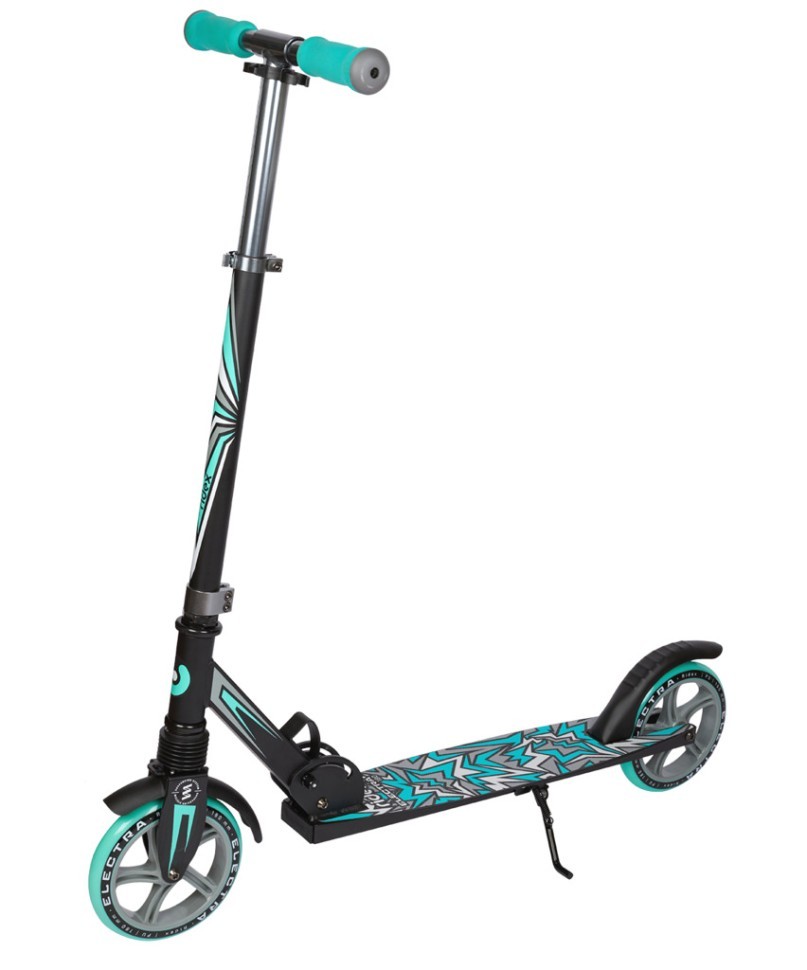 Самокат 2-колесный Electra 180 мм, серый/мятный (2022727)
