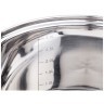 Набор кастрюль agness, 6пр.1,9/3,9/8,5 л, нерж.сталь со стекл.крышками, 5-ти слойное дно Agness (937-213)