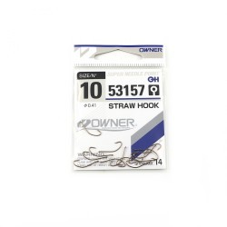 Крючок Owner Straw Hook w/eye brown №10 (14 шт) (83811)