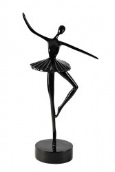 Статуэтка "Балерина" черная 12*10*37см (TT-00002302)