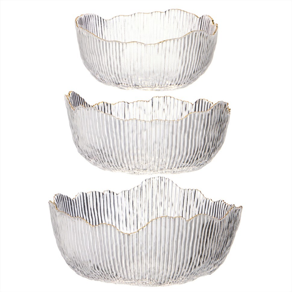 Набор салатников "perfo" 3 шт., 13/16,5/19 см, 370/700/1100 мл Lefard (685-119)