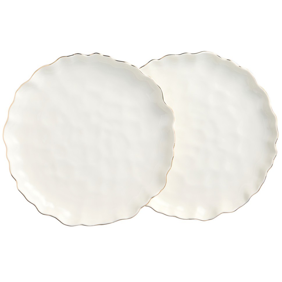 Набор тарелок обеденных lefard "charm" 2 шт., 26,5*3 см (с золотой линией) Lefard (779-363)