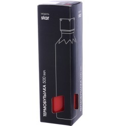 Термобутылка 500мл. Star, красная (77030-4)