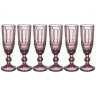 Набор бокалов для шампанского "серпентина" из 6шт. серия "muza color" 150мл. / в=20 см Lefard (781-102)