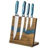 Набор ножей agness на деревянной подставке с магнитным держателем, 5 предметов, Agness (911-787)