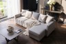 Диван Сорренто(Sorrento) 230 с канапе трехмест.раскл (Еврокнижка) Koza3803-SVSER+Nev83 230*156*90см (TT-00012754)
