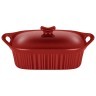 Форма для запекания с крышкой reactive red 33*23*9,5/13 см 2000 мл Agness (780-135)