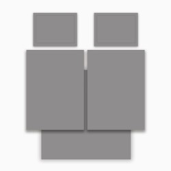 Кпб семейный "solid" серый, сатин, хлопок 100%, подод.150х210-2шт, пр.240х240-1шт, нав.50х70-2шт Lefard (989-002-17)