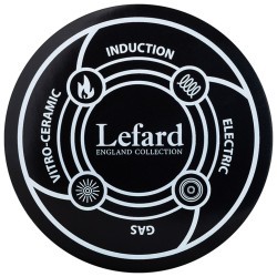 Кастрюля эмалированная lefard с крышкой, серия яблоневый сад 2,8л, диа.18см подходит для индук.пл Lefard (950-732)