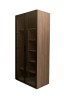 GD-10013/1-3 Шкаф Alto двухд c полками, цвет дуб Урбан Кофейный, дверцы стекло(тонир) 100*57*228.5см (TT-00014200)