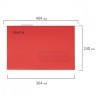 Подвесные папки A4/Foolscap 404х240 мм до 80 л к-т 10 шт красные картон STAFF 270936 (1) (93177)